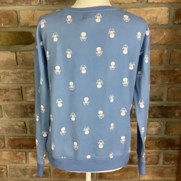 LC LAUREN CONRAD Intimates Snowman Sweater SZ-M - Picture 2 of 9